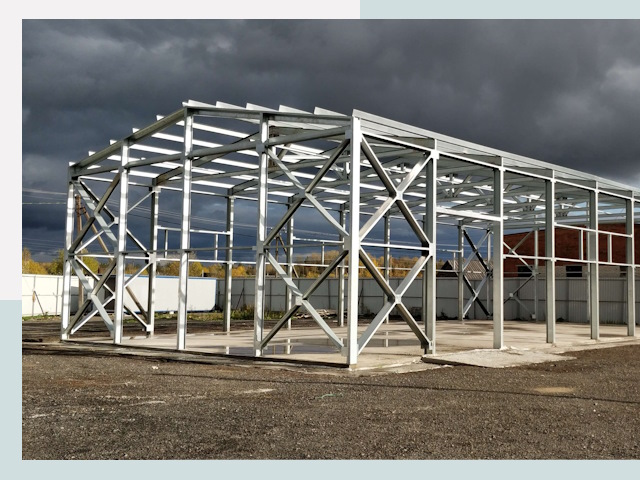 Двускатные ангары в Саранск от 632 руб. за квадрат