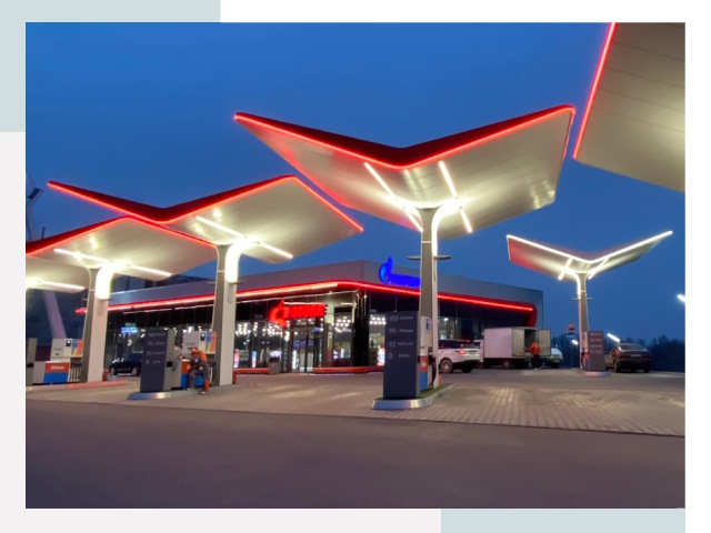 Навесы для АЗС в Саранске